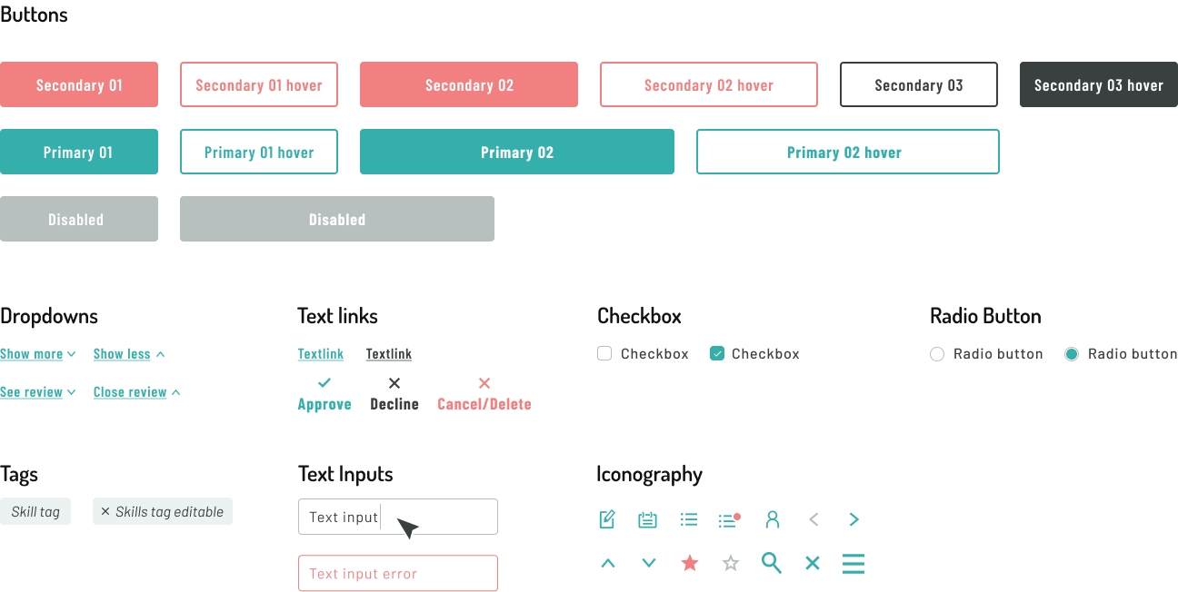 Guest Me UI Kit (Buttons, Tags, Inputs)