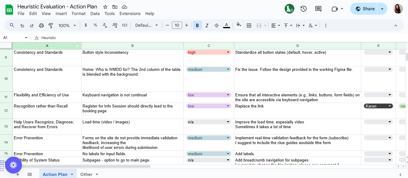 Heuristic Evaluation